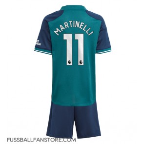Arsenal Gabriel Martinelli #11 Replik 3rd trikot Kinder 2023-24 Kurzarm (+ Kurze Hosen)
